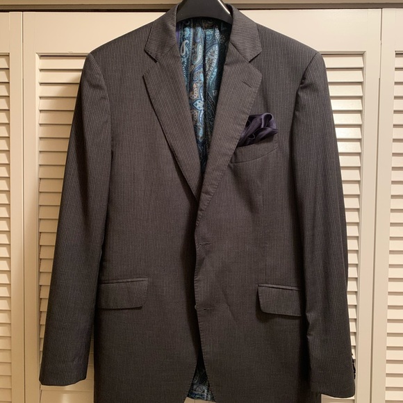 Etro Other - ETRO Charcoal Striped Blazer
